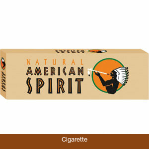 American Spirit Cigarettes Non-Filter 85 Brown Box