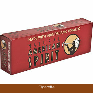 American Spirit Cigarettes Organic Full-Bodied Taste Maroon Box