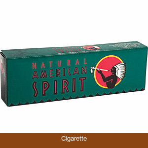 American Spirit Cigarettes Menthol Full Bodied Dark Green Box