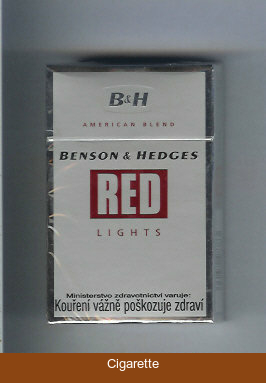 Benson Hedges Red Lights cigarettes American Blend Czechia