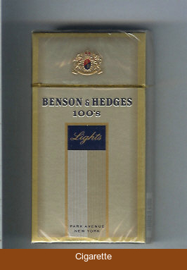 Benson Hedges 100s Lights cigarettes Park Avenue