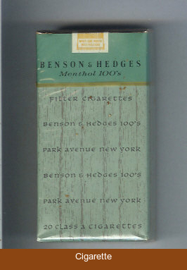 Benson Hedges Menthol 100s cigarettes soft box