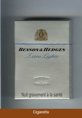 Benson Hedges Extra Lights cigarette France