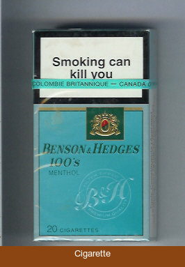 Benson & Hedges Menthol 100's cigarettes Filter Tipped Premium Quality Menthol
