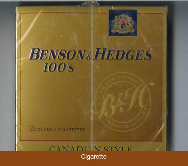 Benson & Hedges 100s 25 class a cigarettes 