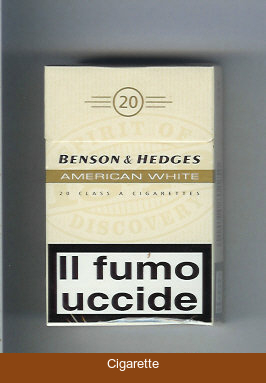 Benson Hedges American White One cigarettes Italy England