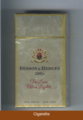 Benson Hedges 100s De Luxe Ultra Lights cigarettes Park Avenue