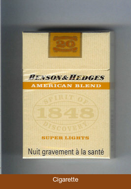 Benson Hedges American Blend Super Lights cigarettes France