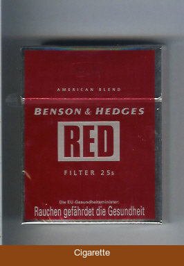 Benson Hedges Red Filter American Blend cigarettes England