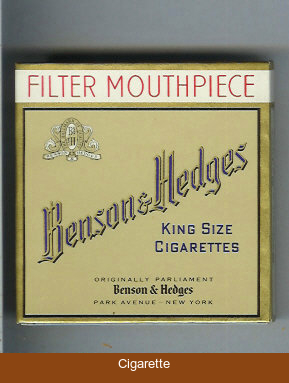Benson Hedges Filter Mouthpiece cigarettes king size 