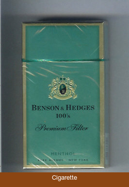 Benson Hedges Menthol 100s cigarettes Premium Filter Menthol Park Avenue