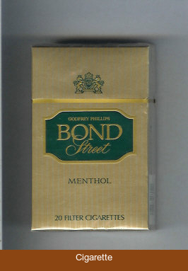 Bond Street Godfrey Phillips Menthol cigarettes USA
