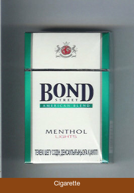 Bond Street cigarettes Menthol Lights American Blend Switzerland