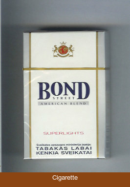 Bond Street Superlights cigarettes American Blend Switzerland Lithuania