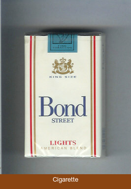 Bond Street light cigarettes American Blend USA