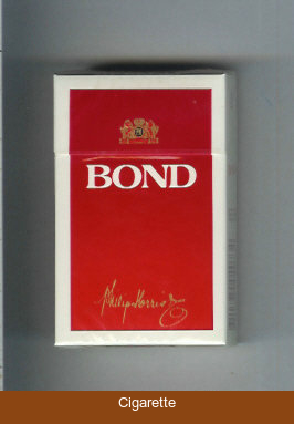 Bond red cigarettes Sweden