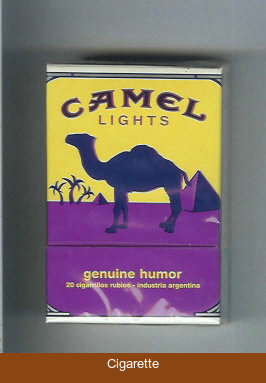 Camel Genuine Humor Lights cigarettes hard box