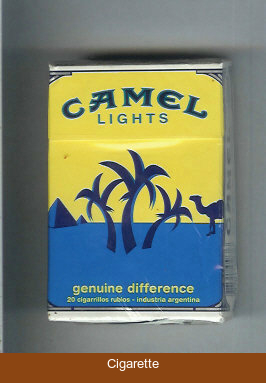 Camel Genuine Difference Lights cigarettes hard box