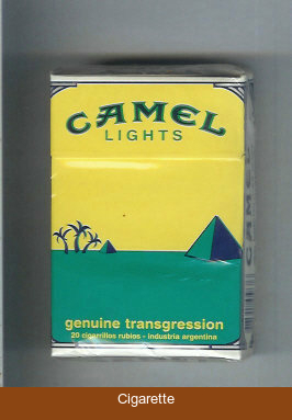 Camel Genuine Transgression Lights cigarettes hard box