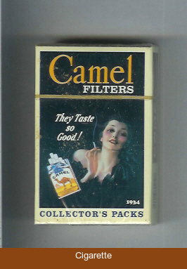 Camel Collectors Packs 1934 Filters cigarettes hard box