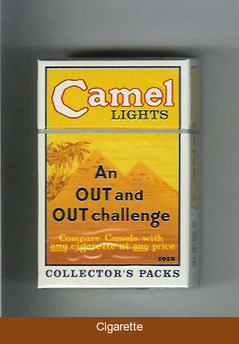 Camel collection version Collectors Packs 1918 Lights cigarettes hard box