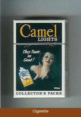 Camel Collectors Packs 1934 Lights cigarettes hard box