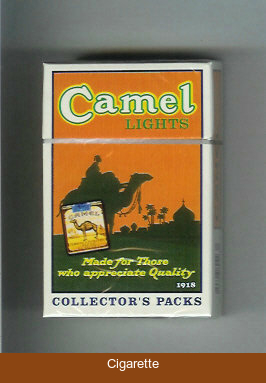Camel Collectors Packs 1918 Lights cigarettes hard box