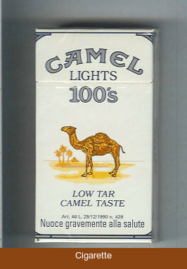 Camel Lights Low Tar Camel Taste 100s cigarettes hard box