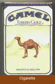 Camel Turkish Gold cigarettes hard box