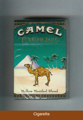 Camel Turkish Jade Mellow Menthol Blend cigarettes hard box