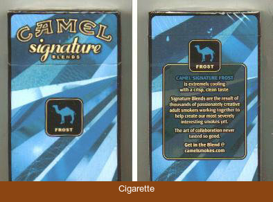 Camel Signature Blends Frost cigarettes hard box