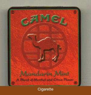 Camel Exotic Blends Mandarin Mint cigarettes metal box