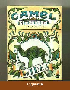 Camel Wides Menthol Lights Art Issue cigarettes hard box