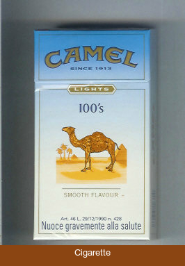 Camel Lights Smooth Flavour 100s cigarettes hard box