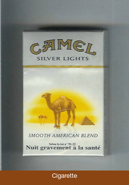 Camel with sun Smooth American Blend Silver Lights cigarettes hard box