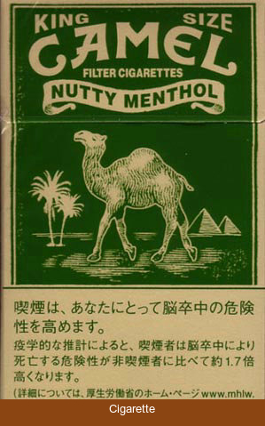 Camel Nutty Menthol cigarettes hard box
