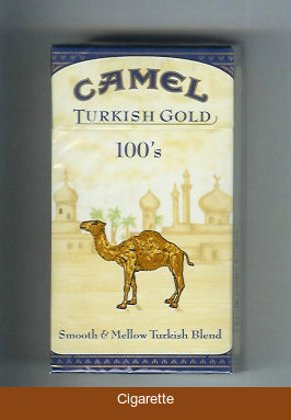 Camel Turkish Gold Smooth Mellow Turkish Blend 100s cigarettes hard box