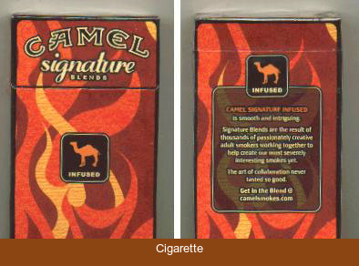 Camel Signature Blends Infused cigarettes hard box