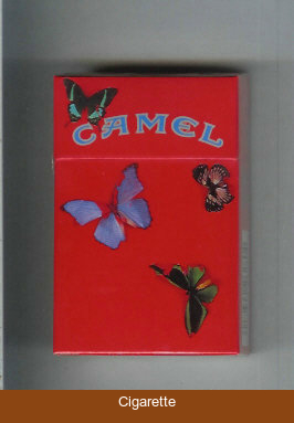 Camel collection version with butterflys cigarettes hard box