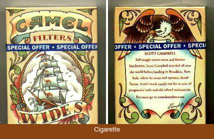 Camel Wides Filters Art Issue cigarette hard box