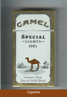 Camel Special Lights Genuine Taste Special Mild Blend 100s cigarettes long size hard box