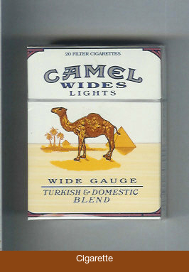 Camel Wides Lights Wide Gauge Turkish Domistic Blend cigarettes hard box