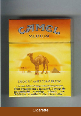 Camel with sun Smooth American Blend Medium cigarettes king size hard box