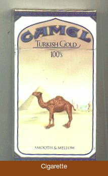 Camel Turkish Gold 100s cigarettes hard box