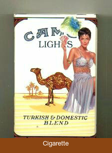 Camel Lights Casino Issue side slide cigarettes hard box