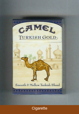 Camel Turkish Gold Smooth & Mellow Turkish Blend cigarettes hard box
