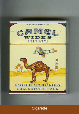 Camel Collectors Pack North Carolina Wides Filters cigarettes hard box