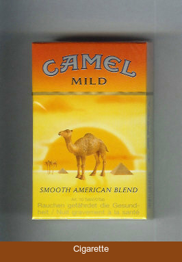 Camel with sun Smooth American Blend Mild cigarettes hard box