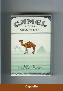 Camel Menthol Lights Smoosh Menthol Taste cigarettes hard box