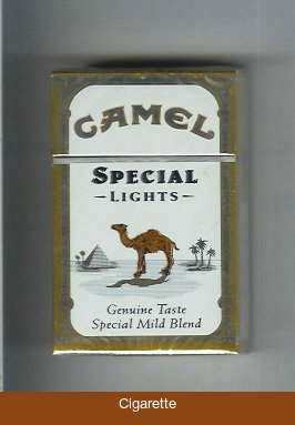 Camel Special Lights Genuine Taste Special Mild Blend cigarettes hard box